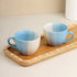 TT Blue Ceramic Cup Set of 2, 250ML - The Earth Store - Cup Sets
